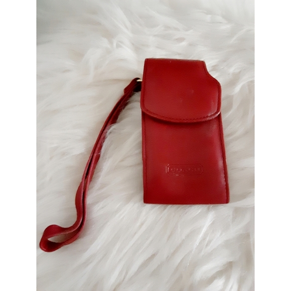 Coach Red Vintage Multi Cell Phone Wristlet - Picture 10 of 11